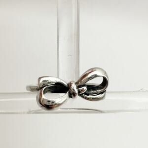Boma BOW Ring Sterling Silver 925 Marked  SIZE 7.75 Preppy Classic 7 3/4